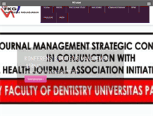 Tablet Screenshot of fkg.unpad.ac.id