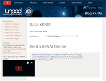 Tablet Screenshot of kknm.unpad.ac.id
