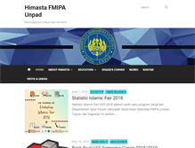 Tablet Screenshot of himasta.fmipa.unpad.ac.id