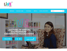 Tablet Screenshot of live.unpad.ac.id