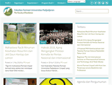 Tablet Screenshot of farmasi.unpad.ac.id